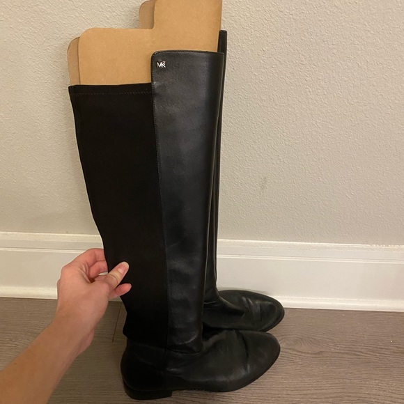 Michael Kors Bromley Leather Riding Boots - Picture 2 of 5